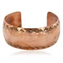 Hammered Mountain Handmade Navajo Pure Copper Native American Bracelet 12868-5