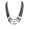 Hand made Certified Authentic 3 Strand Navajo .925 Sterling Silver Graduated Heishi and Turquoise Native American Necklace 25213