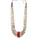 Certified Authentic 3 Strand Navajo .925 Sterling Silver Graduated Heishi and TURQUOISE Native American Necklace 390772850306