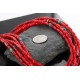 Certified Authentic 5 Strand Navajo .925 Sterling Silver Turquoise and Coral Native American Necklace 370985275431