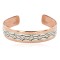 Handmade Bear Certified Authentic Navajo Pure .925 Sterling Silver Copper Native American Bracelet 12762-5