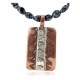 Handmade Bear Certified Authentic Navajo Pure .925 Sterling Silver Copper Natural Snowflake Stone Native American Necklace 16973-16037-6