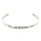 Handmade Bear Feather Navajo .925 Sterling Silver Native American Baby Bracelet 12618