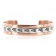 Handmade Bear Paw Certified Authentic Navajo Pure .925 Sterling Silver and Copper Native American Bracelet 12902-4