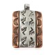 Handmade Bear Paw Certified Authentic Navajo Pure .925 Sterling Silver and Copper Native American Pendant 94003-1