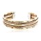 Handmade Bear paw Certified Authentic Navajo Pure Copper and Brass Native American Bracelet 12845-5