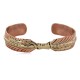 Handmade Brass Navajo Certified Authentic Native American Pure Copper Bracelet  92023-2