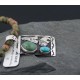 Handmade Buffalo and Teepee Turquoise .925 Sterling Silver Certified Authentic Navajo Native American Necklace 390590582544