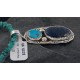 Handmade Certified Authentic .925 Sterling Silver Natural Lapis and Turquoise Native American Necklace & Pendant 370887848934