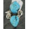Handmade Certified Authentic .925 Sterling Silver Natural Turquoise Navajo Native American Ring  370937806820