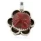 Handmade .925 Sterling Silver Navajo Coral Native American Pendant 16088-1