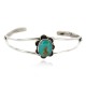 Handmade Certified Authentic .925 Sterling Silver Navajo Natural Turquoise Native American Bracelet 12919