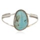 Handmade Certified Authentic .925 Sterling Silver Navajo Natural Turquoise Native American Bracelet 13147