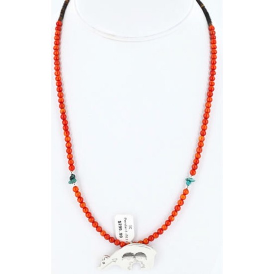 Handmade Certified Authentic Alison Manuelito Navajo .925 Sterling Silver Turquoise PIN and Pendant Native American Necklace 371041686715