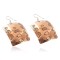 Handmade Certified Authentic Bear Navajo Handstamped Pure Copper Dangle Native American Earrings 18088-0