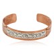 Handmade Certified Authentic Bear Navajo Pure .925 Sterling Silver and Copper Native American Bracelet 12762-21