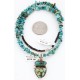 Handmade Certified Authentic BEN Navajo .925 Sterling Silver and Turquoise Native American Necklace 390792488172