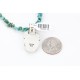 Handmade Certified Authentic BEN Navajo .925 Sterling Silver and Turquoise Native American Necklace 390792488172