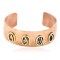 Handmade Certified Authentic Brass Navajo Native American Pure Copper Bracelet 13097-4