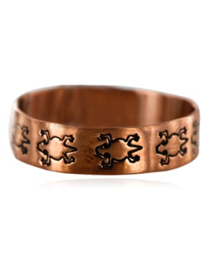 Handmade Certified Authentic by Navajo Handmade Copper Native American Ring  16980-7