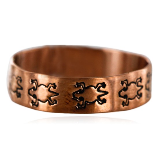 Handmade Certified Authentic by Navajo Handmade Copper Native American Ring 16980-7 Handmade Certified Authentic by Navajo Handmade Copper Native American Ring 16980-7
