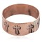 Handmade Cross Navajo Native American Pure Copper Ring 17092-2