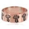 Handmade Certified Authentic Cross Navajo Pure Copper Native American Ring 17092-11