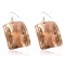 Handmade Certified Authentic Feather Navajo Handstamped Pure Copper Dangle Native American Earrings 18088-1-0