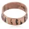 Handmade Feather Navajo Native American Pure Copper Ring 17094-5
