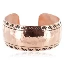 Handmade Hammered Navajo Pure Copper Native American Bracelet 12941