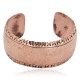 Handmade Certified Authentic Hammered Navajo Pure Copper Native American Bracelet 12955-6