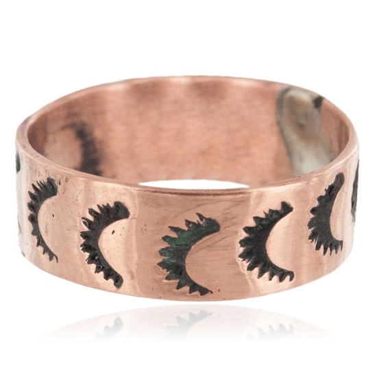 Handmade Certified Authentic Handmade Navajo Pure Copper Native American Ring 17093-9