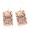 Handmade Certified Authentic Horse Mountain Navajo Pure Copper Native American Dangle Earrings 18170-6