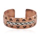 Handmade Certified Authentic Horse Navajo .925 Sterling Silver Native American Pure Copper Bracelet  92018-3