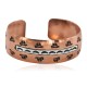 Handmade Certified Authentic Horse Navajo .925 Sterling Silver Native American Pure Copper Bracelet  92018-6