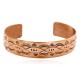Handmade Certified Authentic Jiemmy Patters Navajo Pure Copper Native American Bracelet 12528-2 Handmade Certified Authentic Jiemmy Patters Navajo Pure Copper Native American Bracelet 12528-2