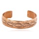 Handmade Certified Authentic Jiemmy Patters Navajo Pure Copper Native American Bracelet 12528-3 Handmade Certified Authentic Jiemmy Patters Navajo Pure Copper Native American Bracelet 12528-3