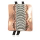 Handmade Certified Authentic Leather Navajo Pure Copper and Nickel Native American Bolo Tie 24489-8