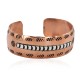 Handmade Certified Authentic Maze .925 Sterling Silver Navajo Native American Pure Copper Bracelet  92018-11