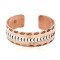 Handmade Certified Authentic Maze Navajo .925 Sterling Silver and Pure Copper Native American Bracelet 13097-14