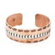 Handmade Certified Authentic Maze Navajo .925 Sterling Silver and Pure Copper Native American Bracelet 13097-14 Handmade Certified Authentic Maze Navajo .925 Sterling Silver and Pure Copper Native American Bracelet 13097-14