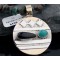 Handmade Certified Authentic Navajo .925 Sterling Silver 12kt Gold Filled Black Onyx and Turquoise Native American Necklace 390591394128