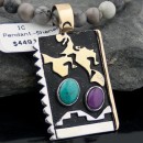 Handmade Certified Authentic Navajo .925 Sterling Silver 12kt Gold Filled Sugilite Turquoise Native American Necklace 390592572449