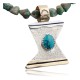 Handmade Certified Authentic Navajo .925 Sterling Silver 12kt Gold Filled Turquoise Native American Necklace 370808784599