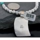 Handmade Certified Authentic Navajo .925 Sterling Silver 12kt GoldFilled Whiite Turquoise Native American Necklace 390576104124