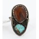 Handmade Certified Authentic Navajo .925 Sterling Silver AGATE Turquoise Native American Ring  371017410433