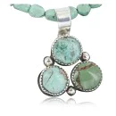 Handmade Navajo .925 Sterling Silver AJAX and Turquoise Native American Necklace 390674067748