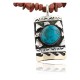 Handmade Certified Authentic Navajo .925 Sterling Silver and 12kt Gold Filled Turquoise Native American Necklace 390574096617