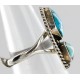 HANDMADE Certified Authentic Navajo .925 Sterling Silver and Creeple Creek Turquoise Native American Ring  371106414413
