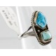 HANDMADE Certified Authentic Navajo .925 Sterling Silver and Creeple Creek Turquoise Native American Ring  371106414413